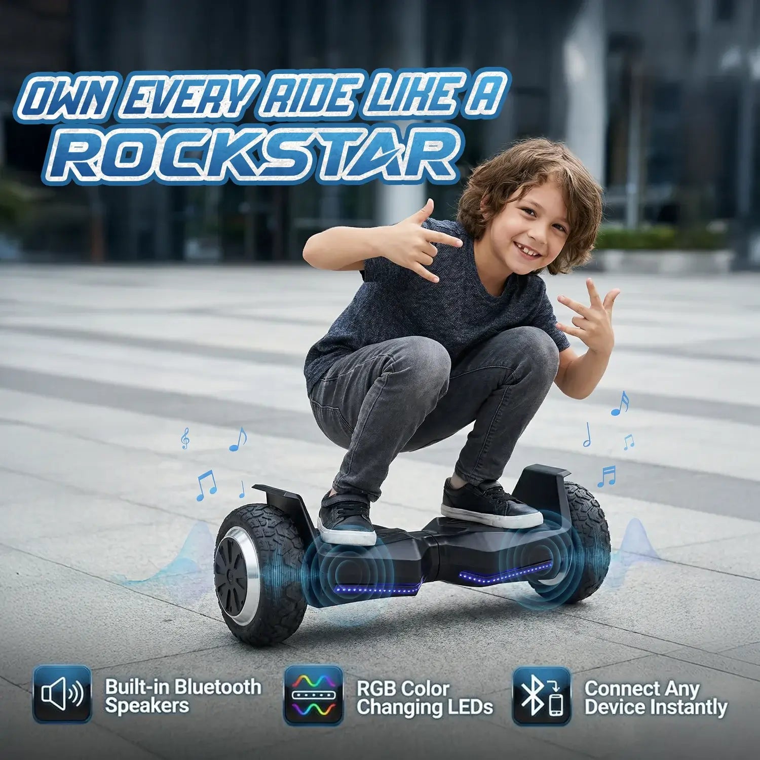 Elektra Off-Road Hoverboard - Built Tough For Outdoor Fun