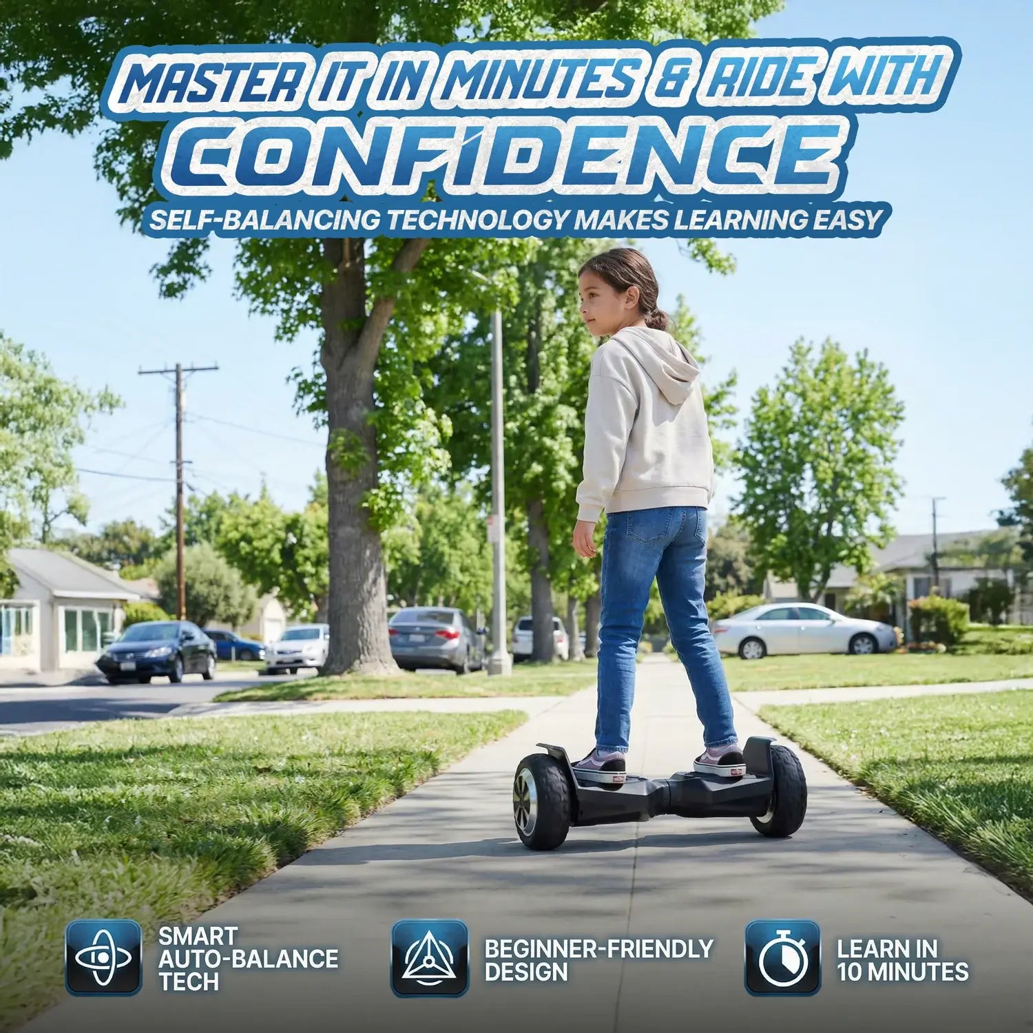 Elektra Off-Road Hoverboard - Built Tough For Outdoor Fun