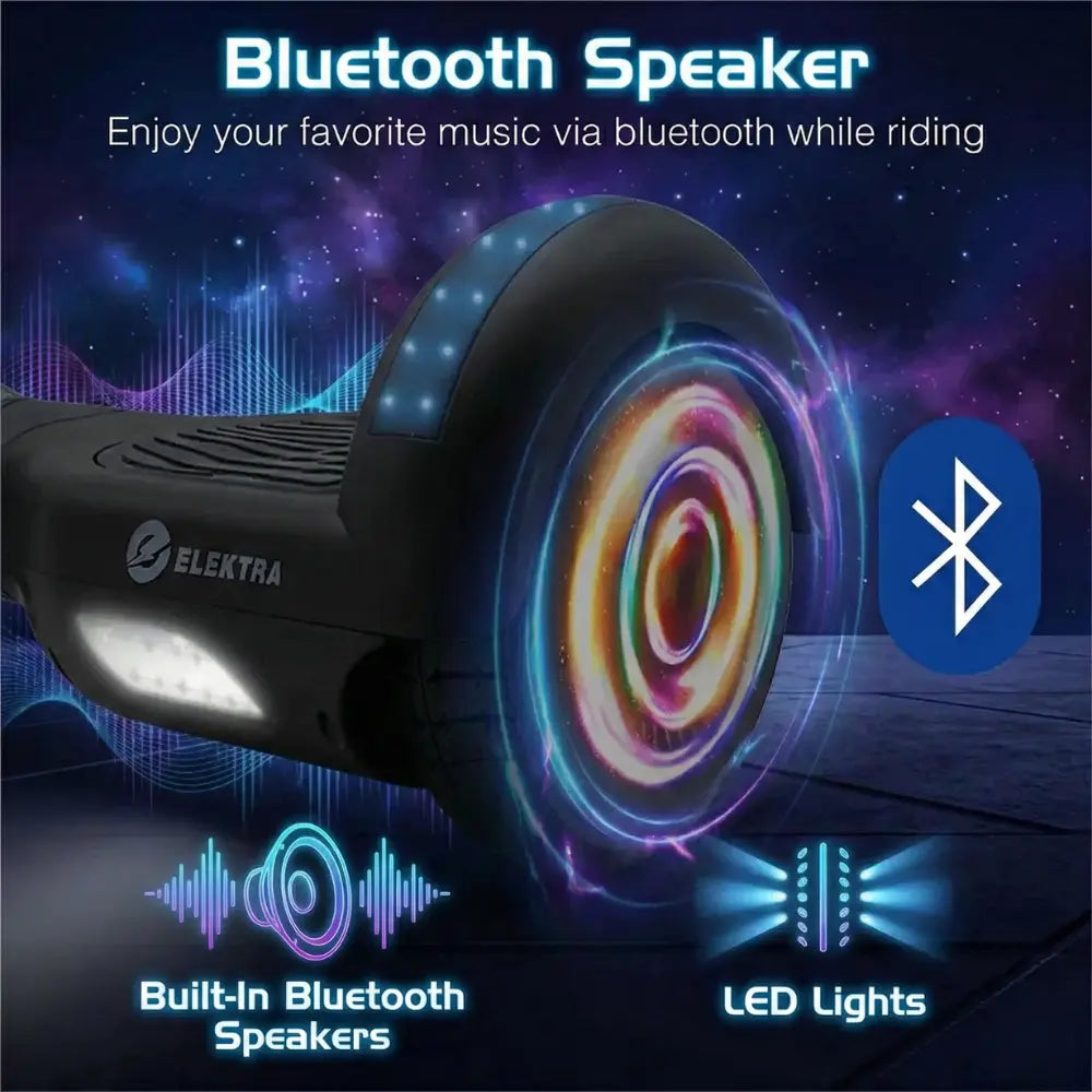 2025 Upgraded Hoverboard for Kids - All Terrain Self Balancing Scooter - UL 2272 Certified - Built In Bluetooth Speaker - Long Lasting Battery