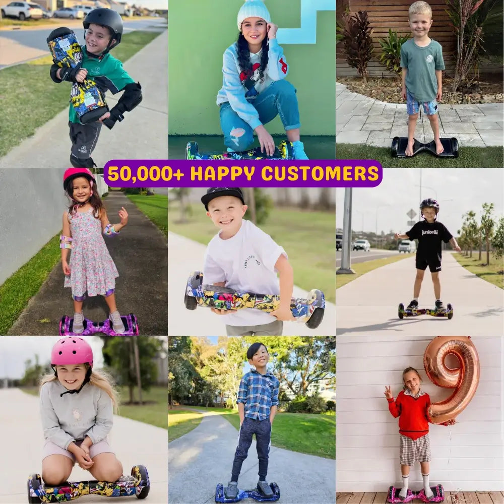 2025 Upgraded Hoverboard for Kids - All Terrain Self Balancing Scooter - UL 2272 Certified - Built In Bluetooth Speaker - Long Lasting Battery