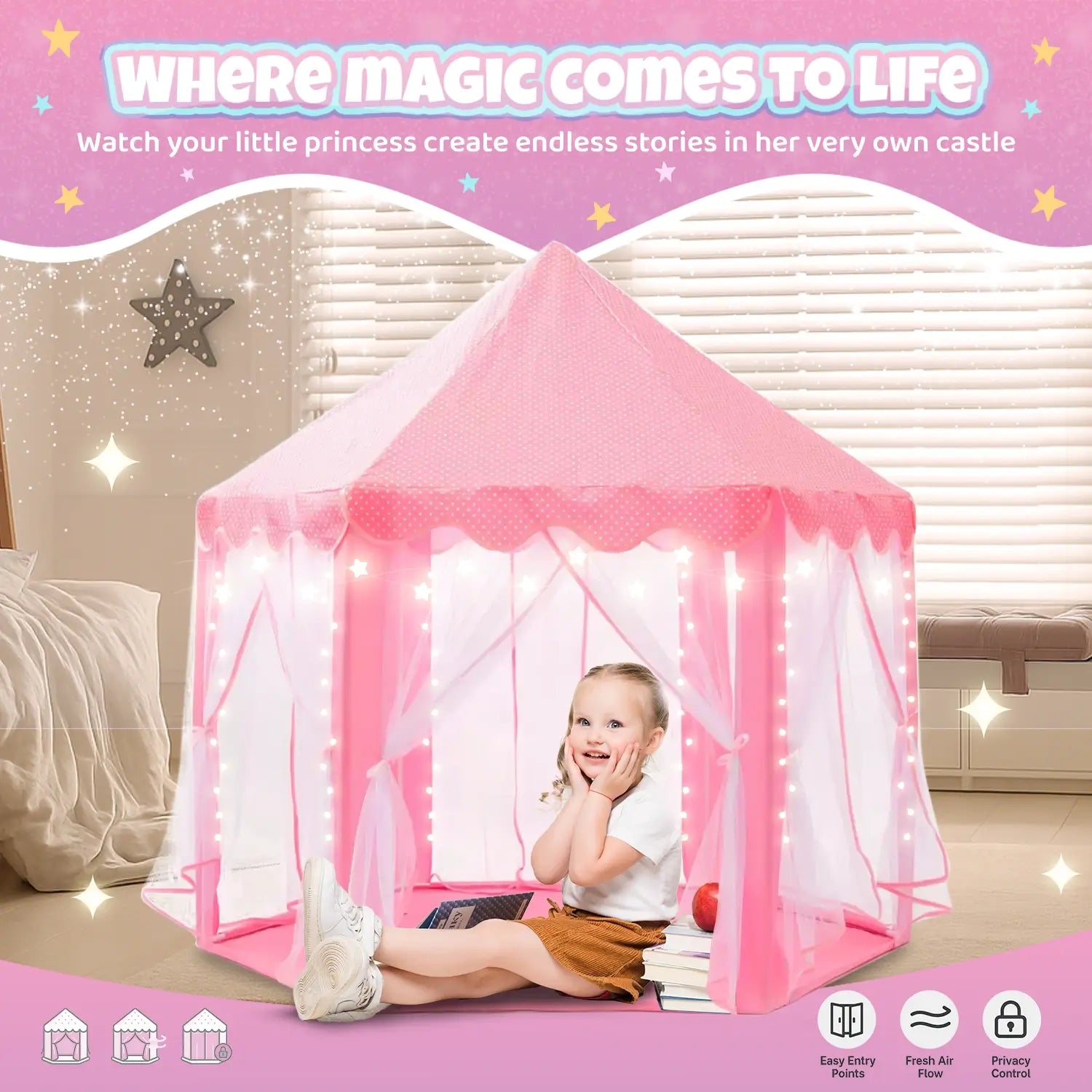 Hoveroo Enchanted Princess Tent