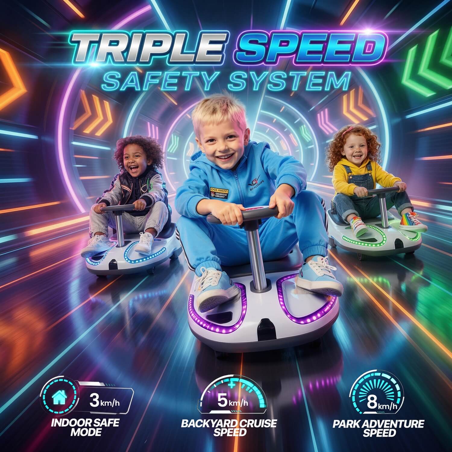 Elektra Zippy - Electric Wiggle Car for Kids 3-10