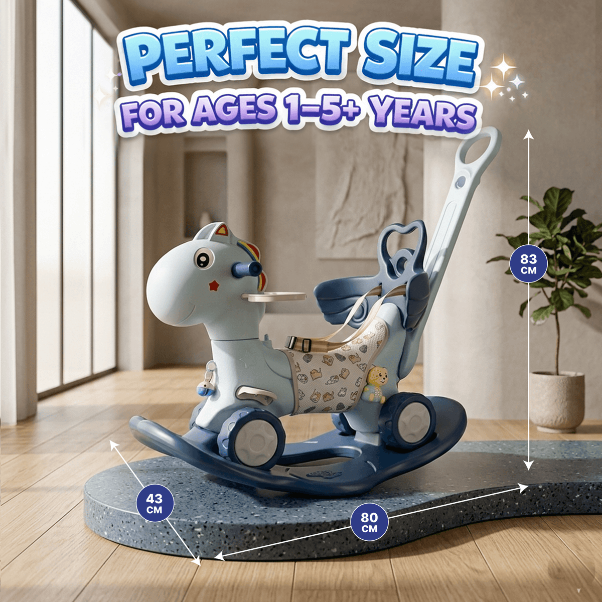 5 in 1 Rocking Horse for Toddlers 1 - 5 Years – Hoveroo