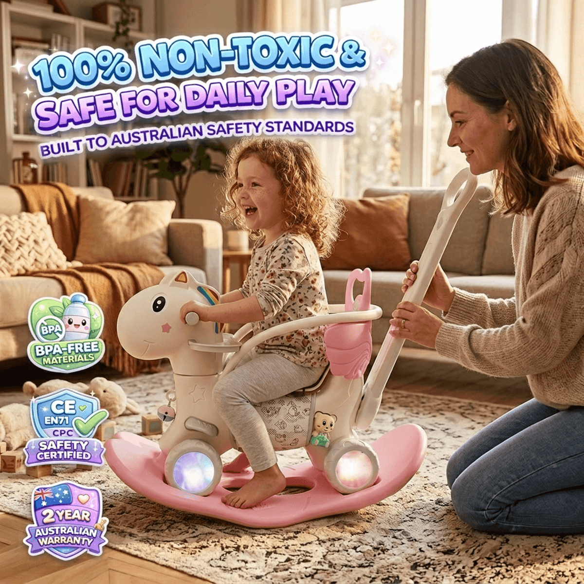 5 in 1 Rocking Horse for Toddlers 1 - 5 Years – Hoveroo