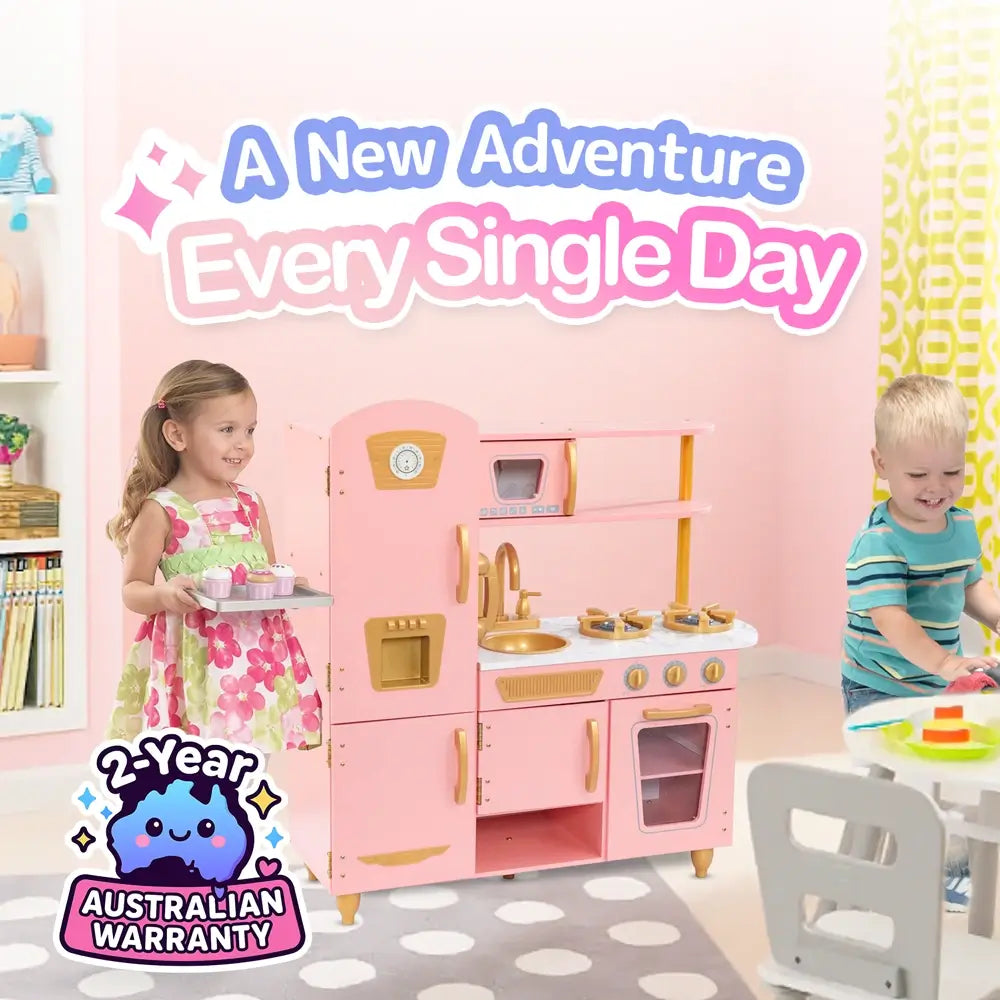 Vintage Wooden Play Kitchen