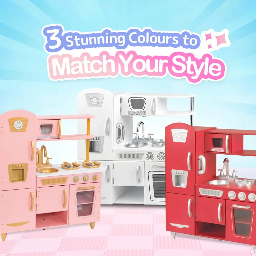 Vintage Wooden Play Kitchen