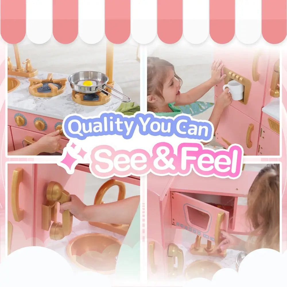 Vintage Wooden Play Kitchen