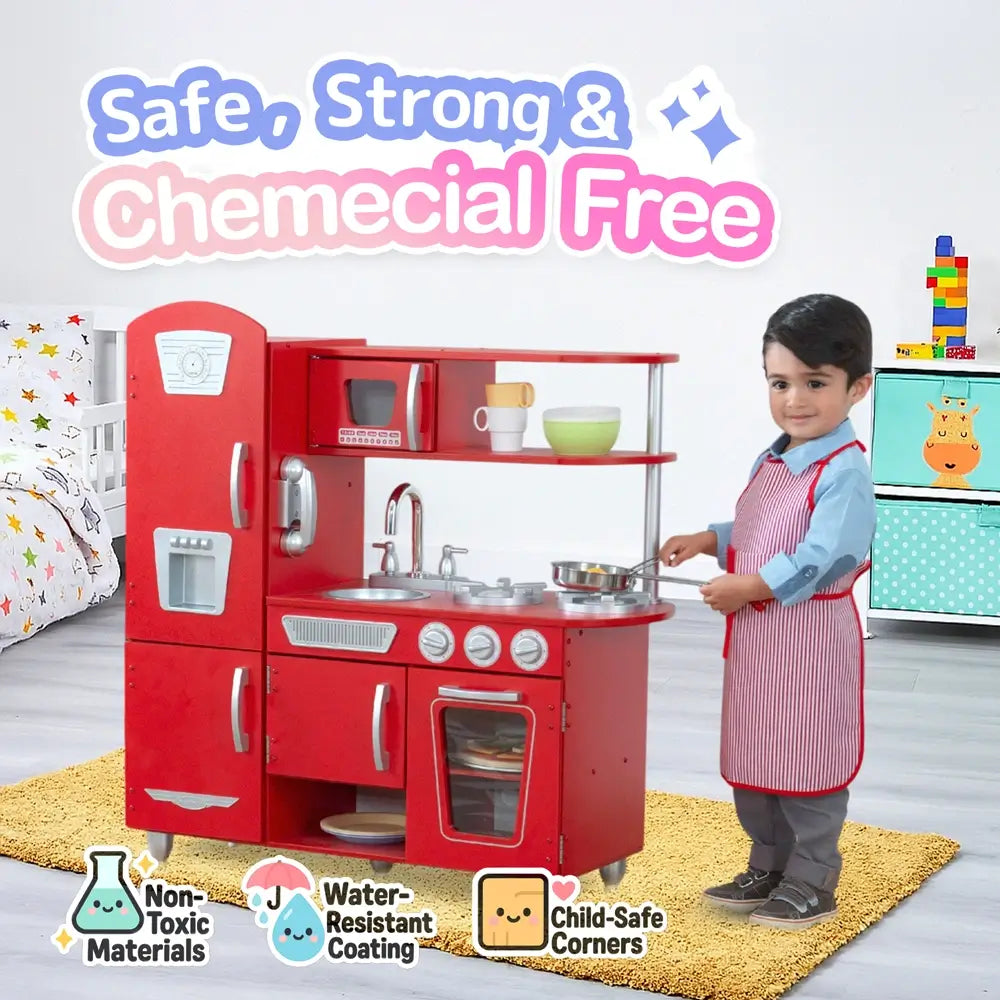 Vintage Wooden Play Kitchen