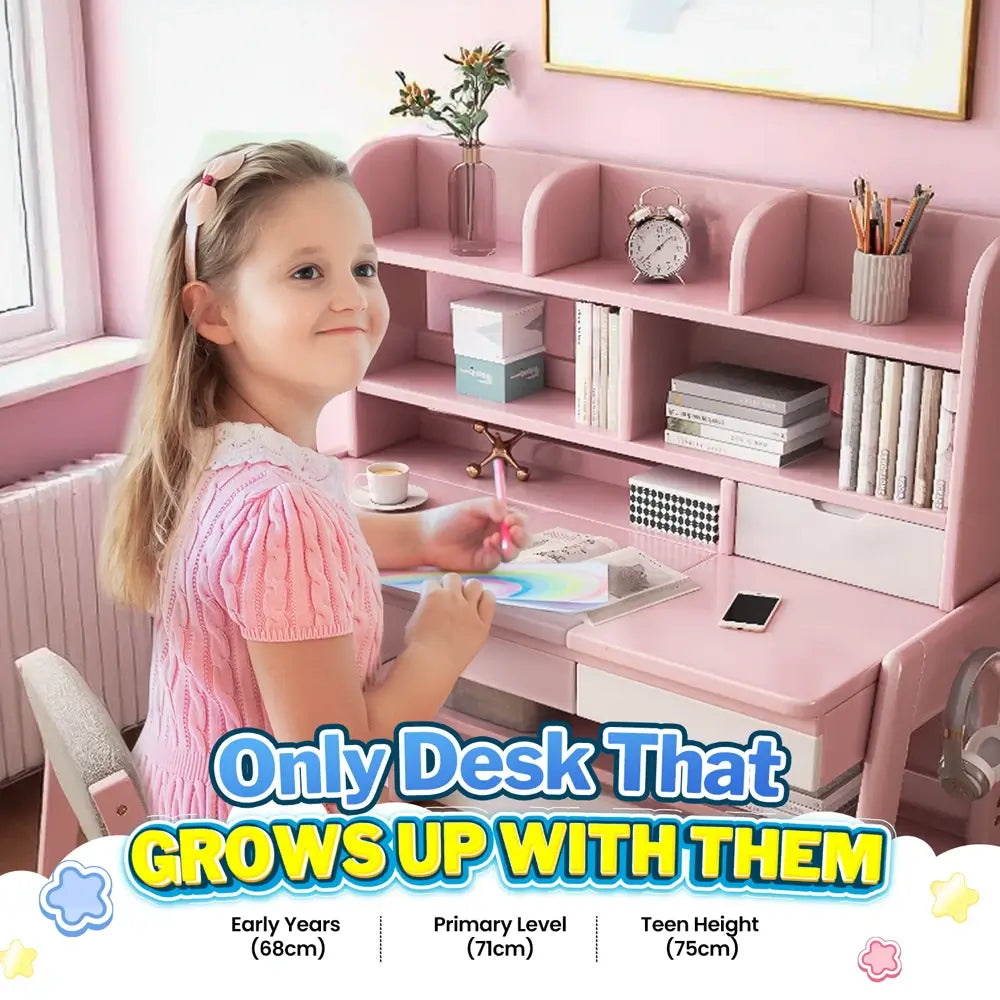 Bellamy Study Desk - Height Adjustable & Tilting Desktop