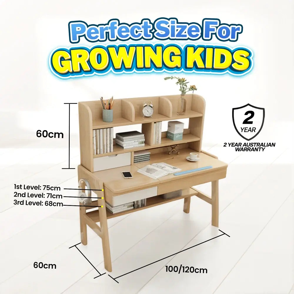 Bellamy Study Desk - Height Adjustable & Tilting Desktop