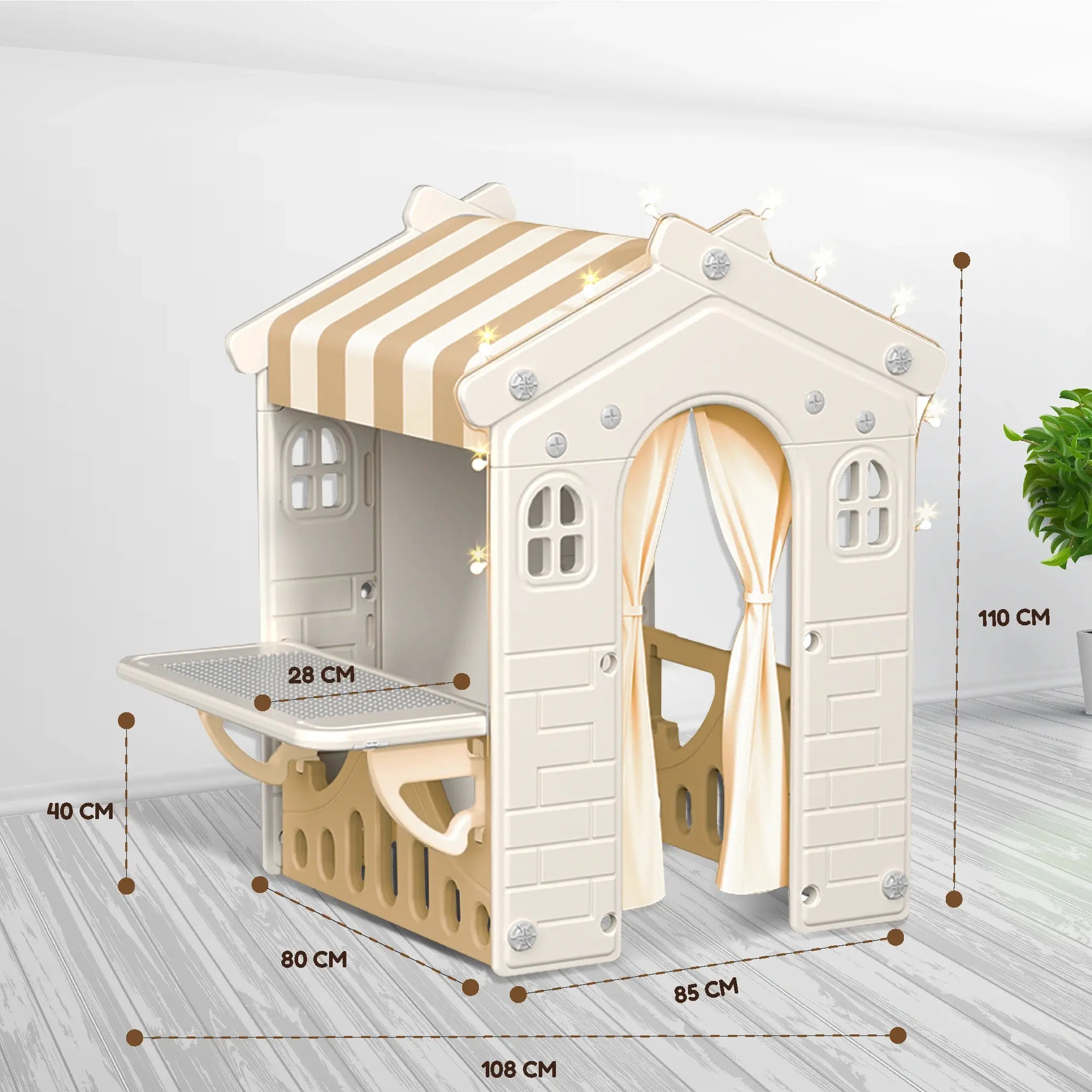 Hoveroo FunFort - Indoor & Outdoor Cubby House