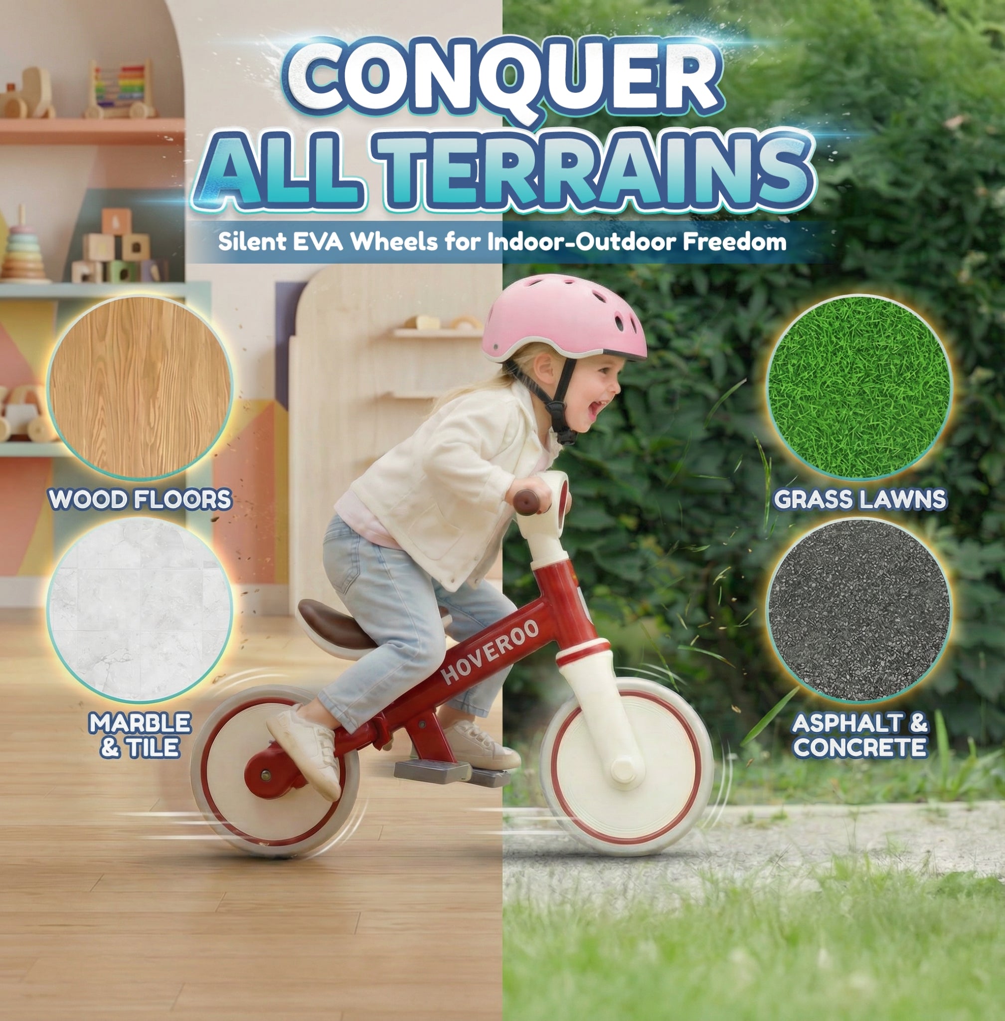 Hoveroo® PedalPals 5 in 1 Trike