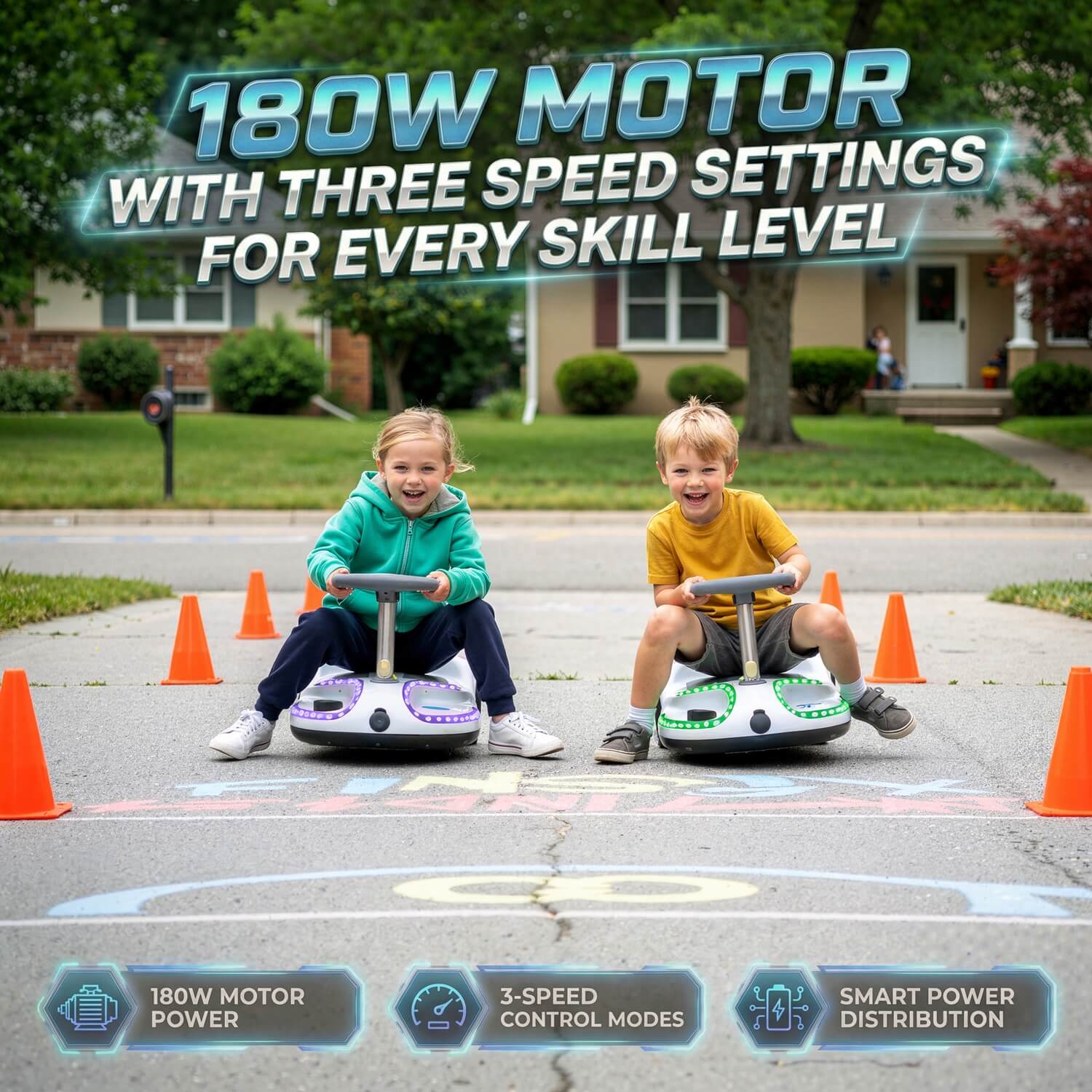 Elektra Zippy - Electric Wiggle Car for Kids 3-10