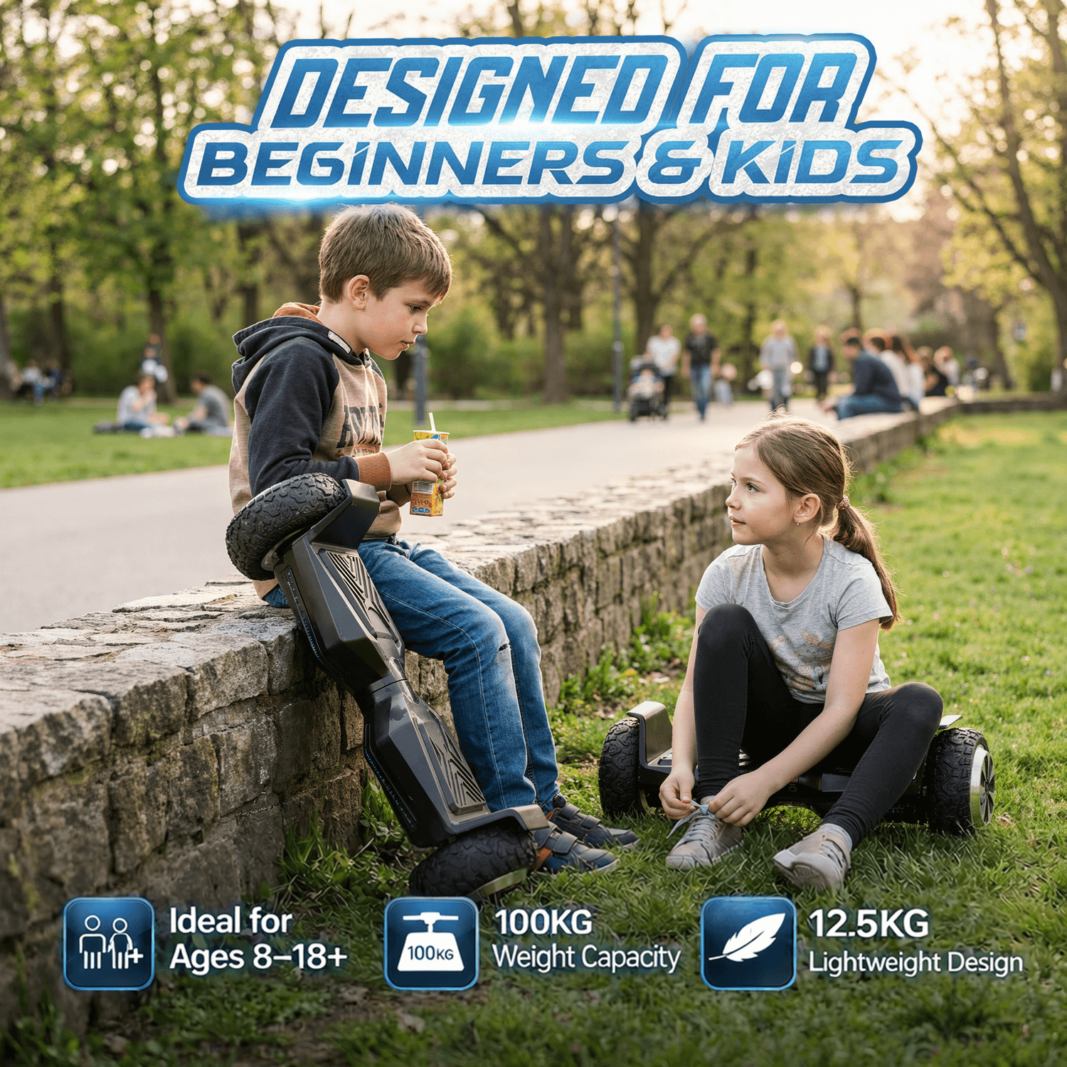 Elektra Off-Road Hoverboard - Built Tough For Outdoor Fun