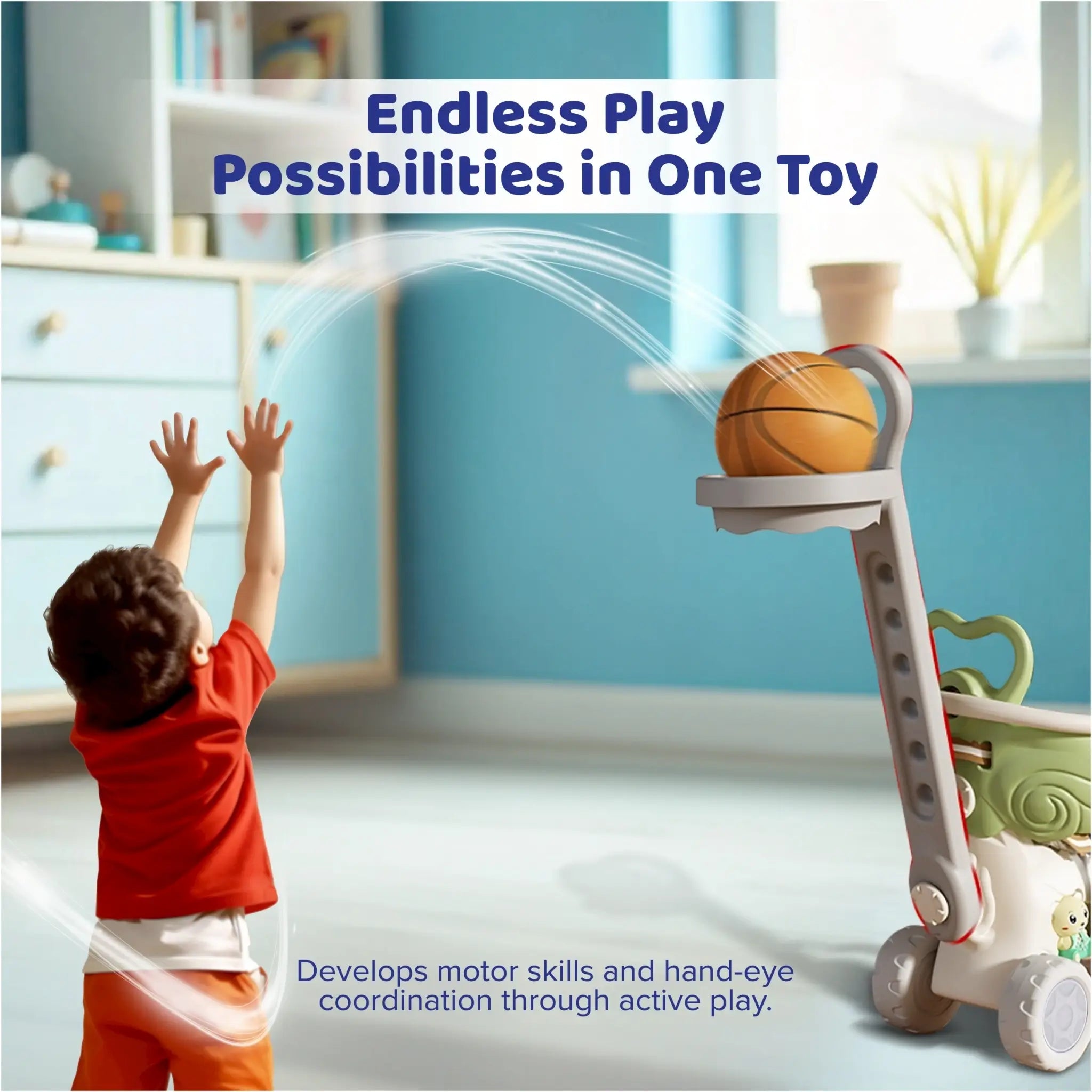 5 in 1 Rocking Horse for Toddlers 1 - 5 Years