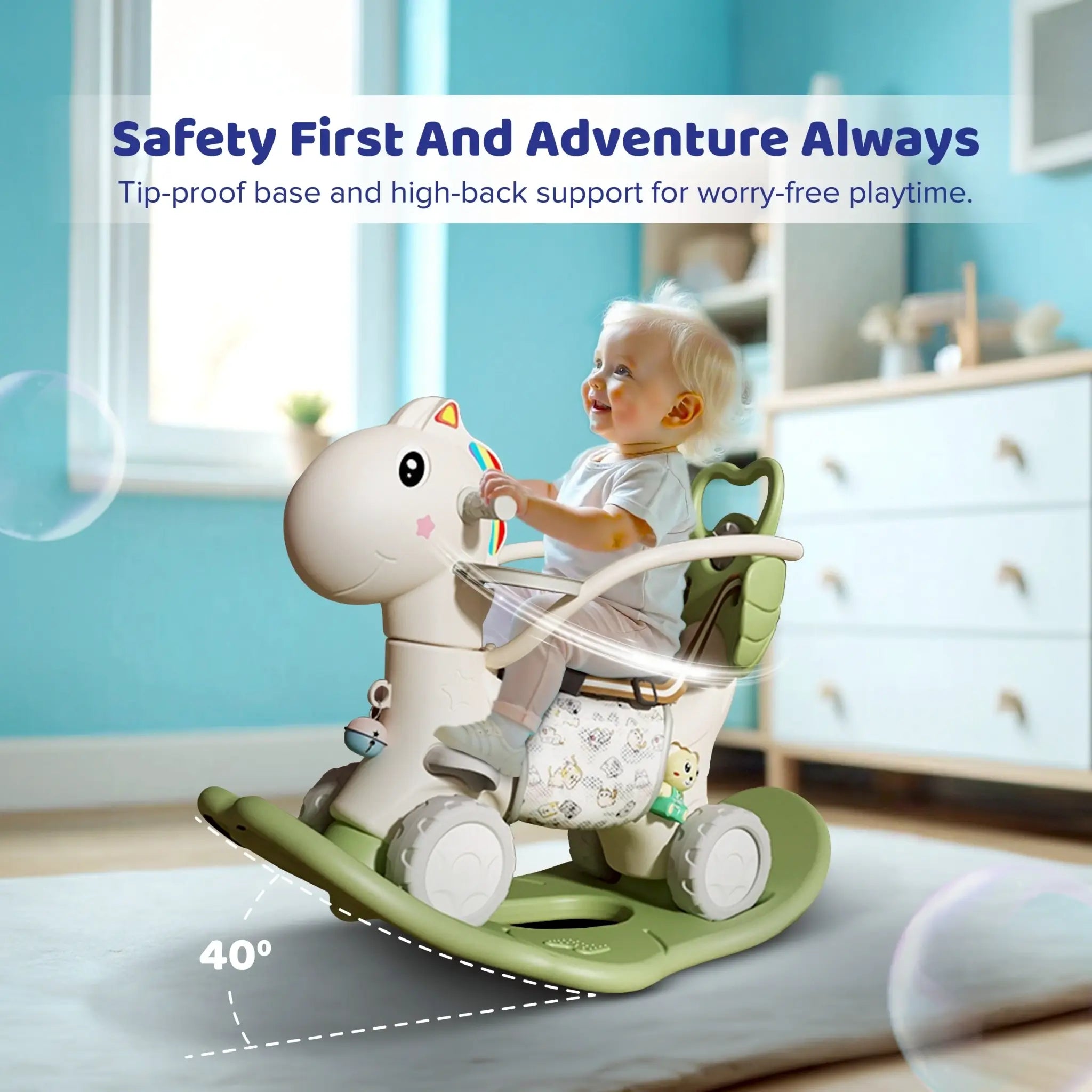 5 in 1 Rocking Horse for Toddlers 1 - 5 Years