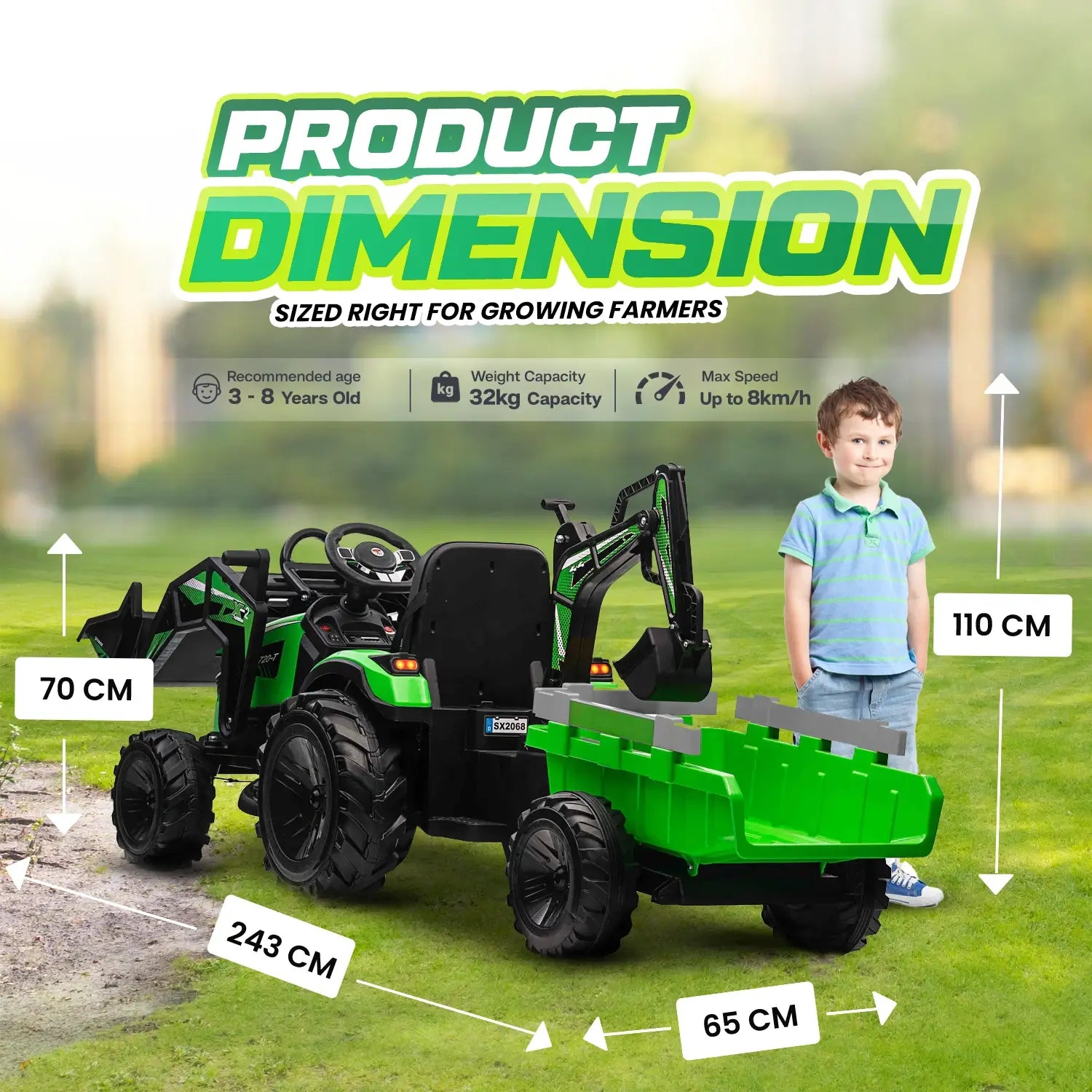 Voltrix™ Traxtor 24V Digger & Tractor