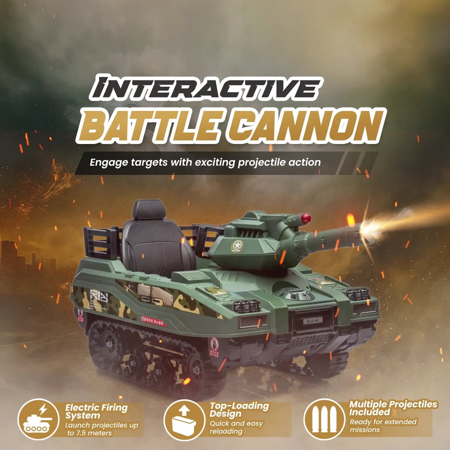 Voltrix™ Vanguard 24V Battle Tank