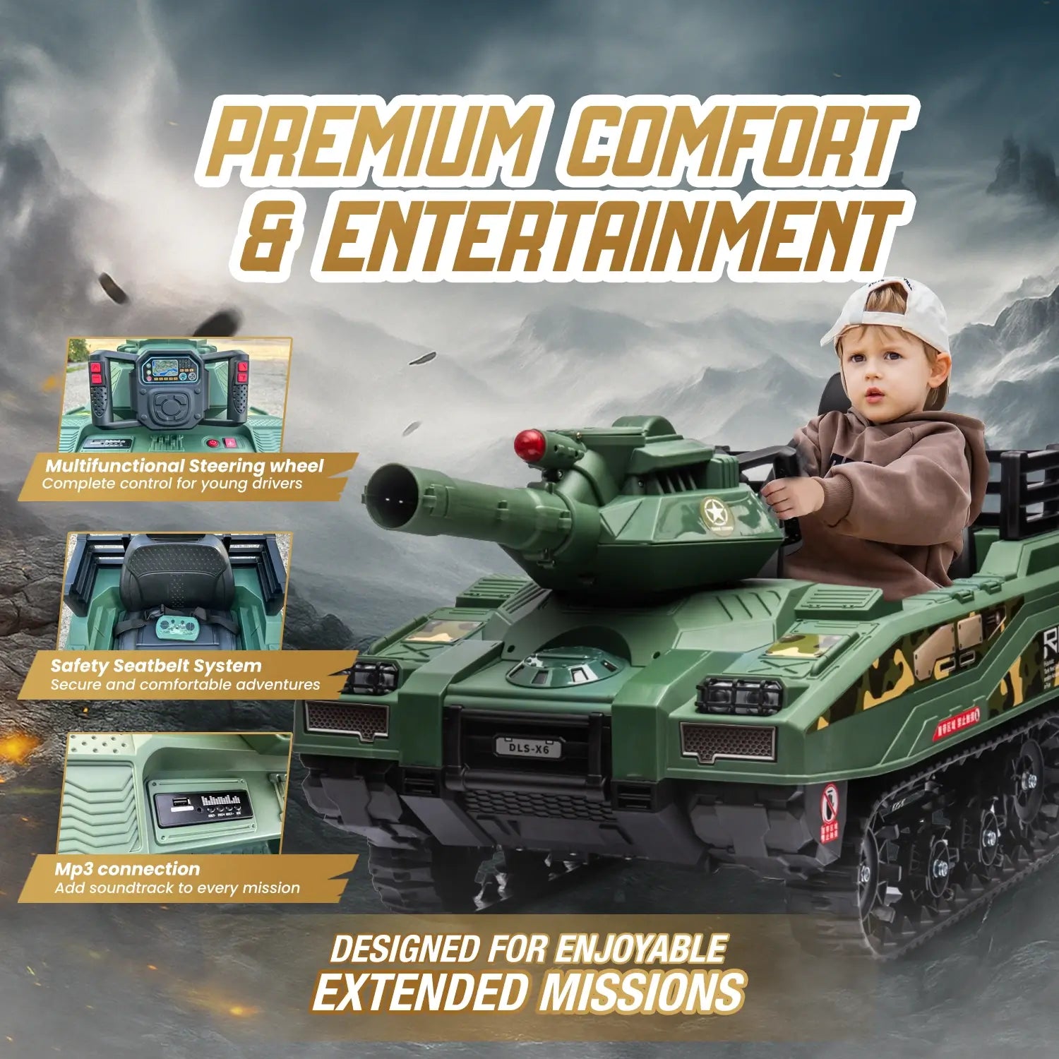 Voltrix™ Vanguard 24V Battle Tank