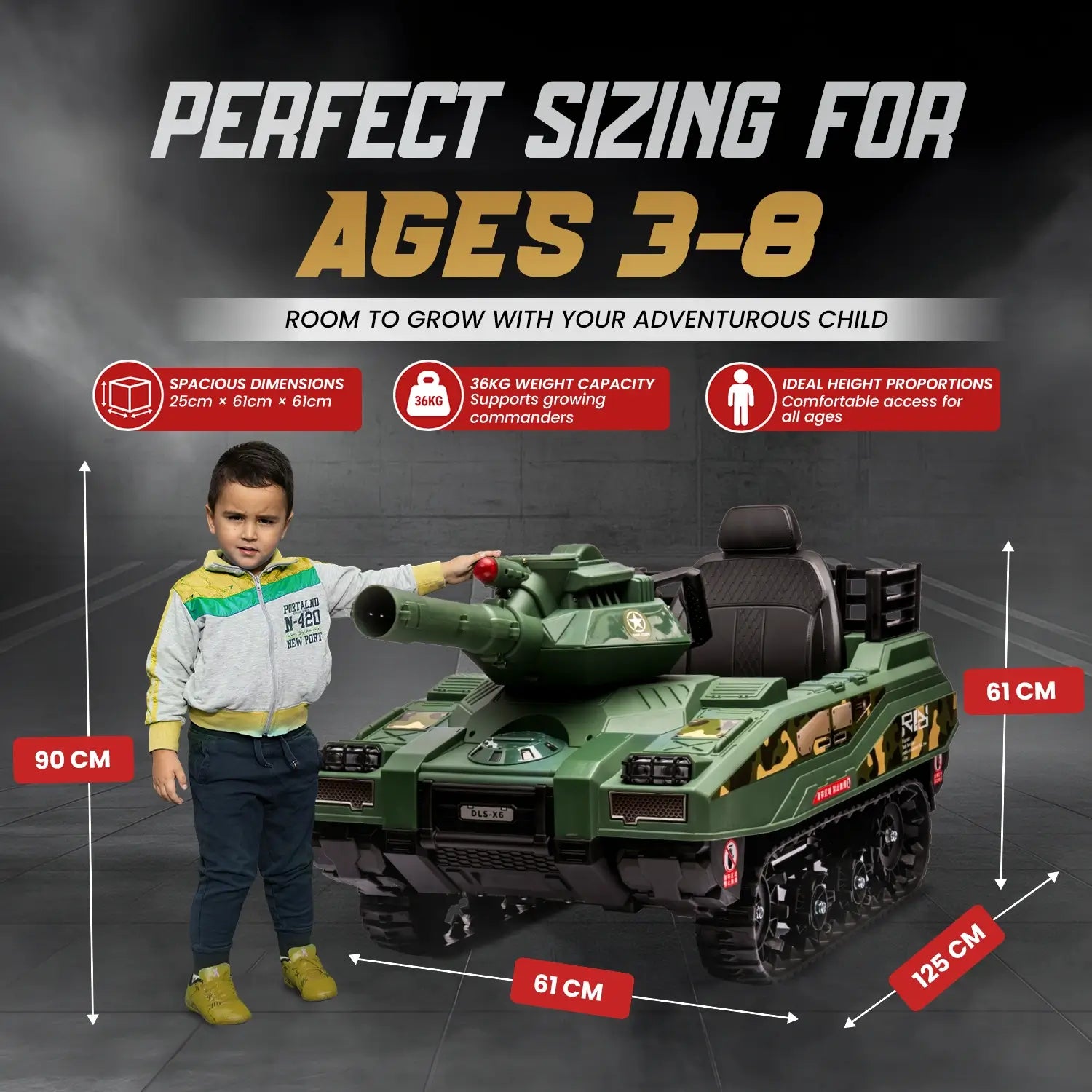 Voltrix™ Vanguard 24V Battle Tank