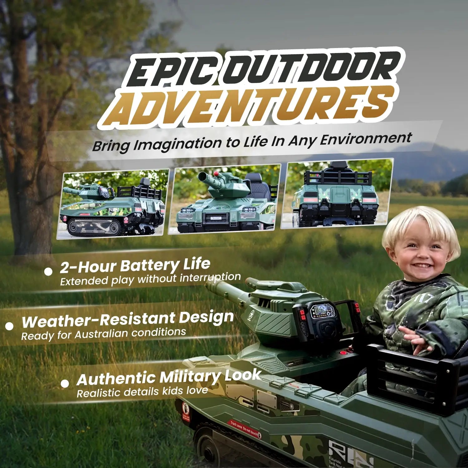 Voltrix™ Vanguard 24V Battle Tank