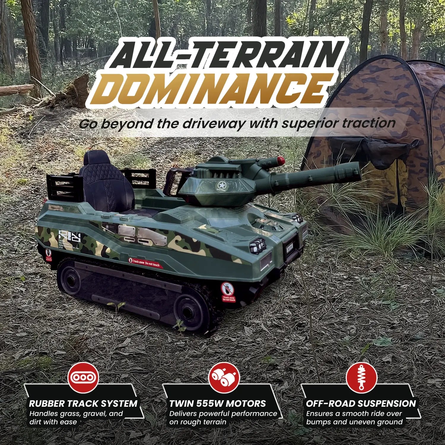 Voltrix™ Vanguard 24V Battle Tank
