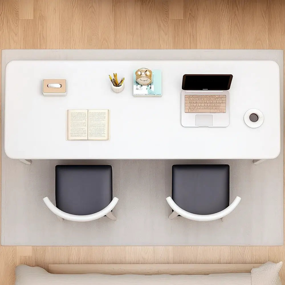 Hadley Solid Wood Study Desk with Drawers