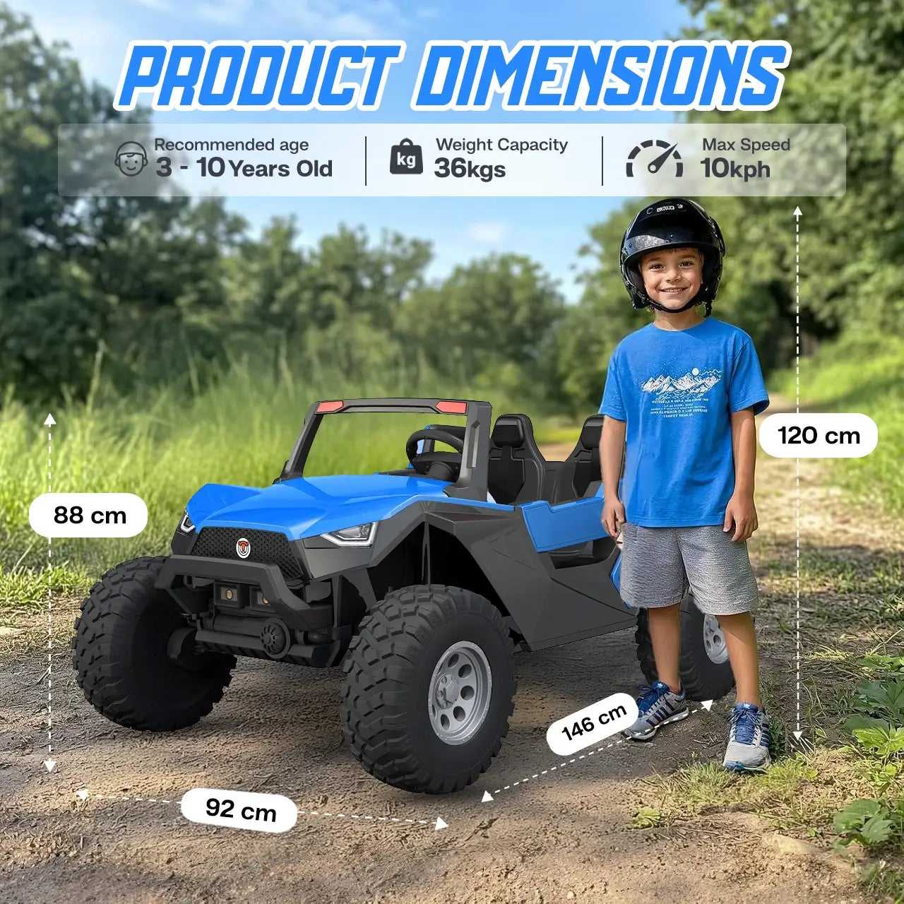 Voltrix™ WildTrek 4WD Buggy - Dual Leather Seats