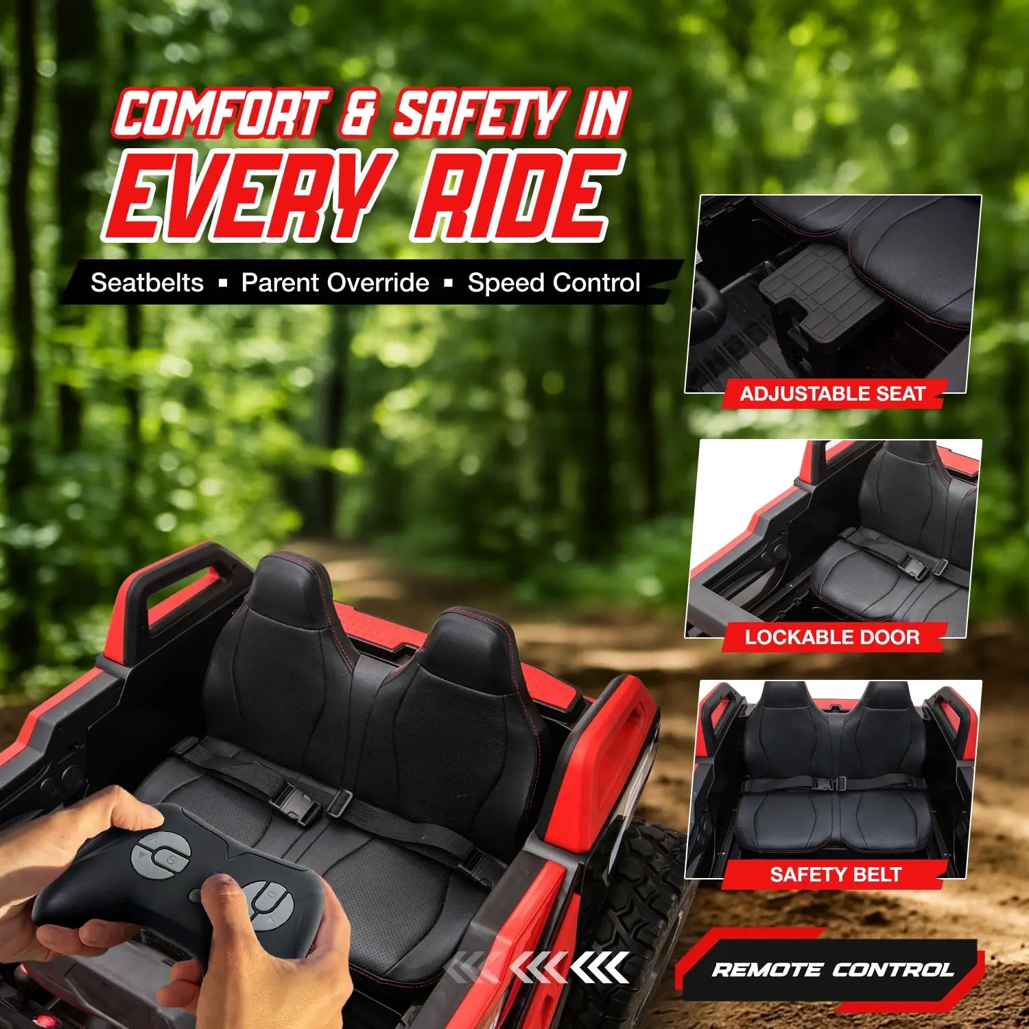 Voltrix™ WildTrek 4WD Buggy - Dual Leather Seats
