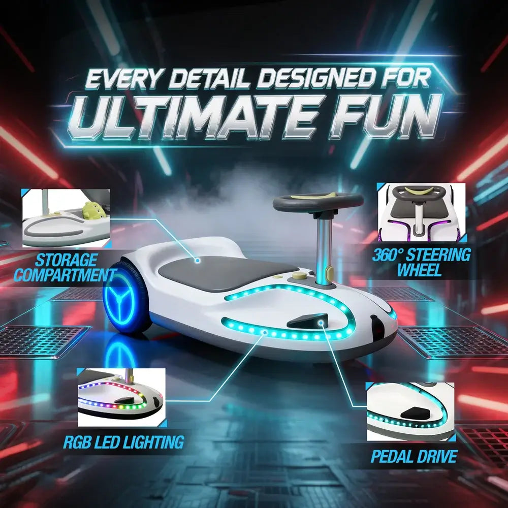 Elektra Zippy - Electric Wiggle Car for Kids 3-10