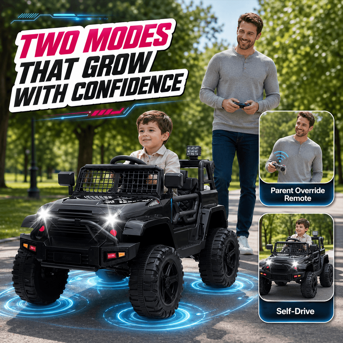 Elektra Outback Cruiser - Battery-Powered Kids Car Ride On
