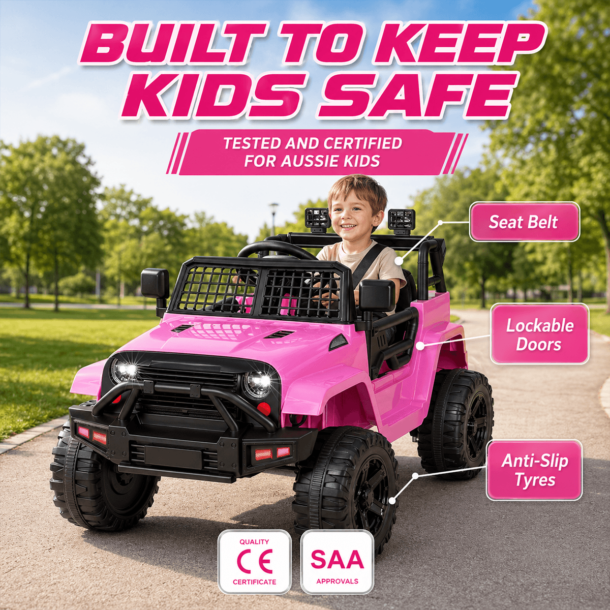 Elektra Outback Cruiser - Battery-Powered Kids Car Ride On