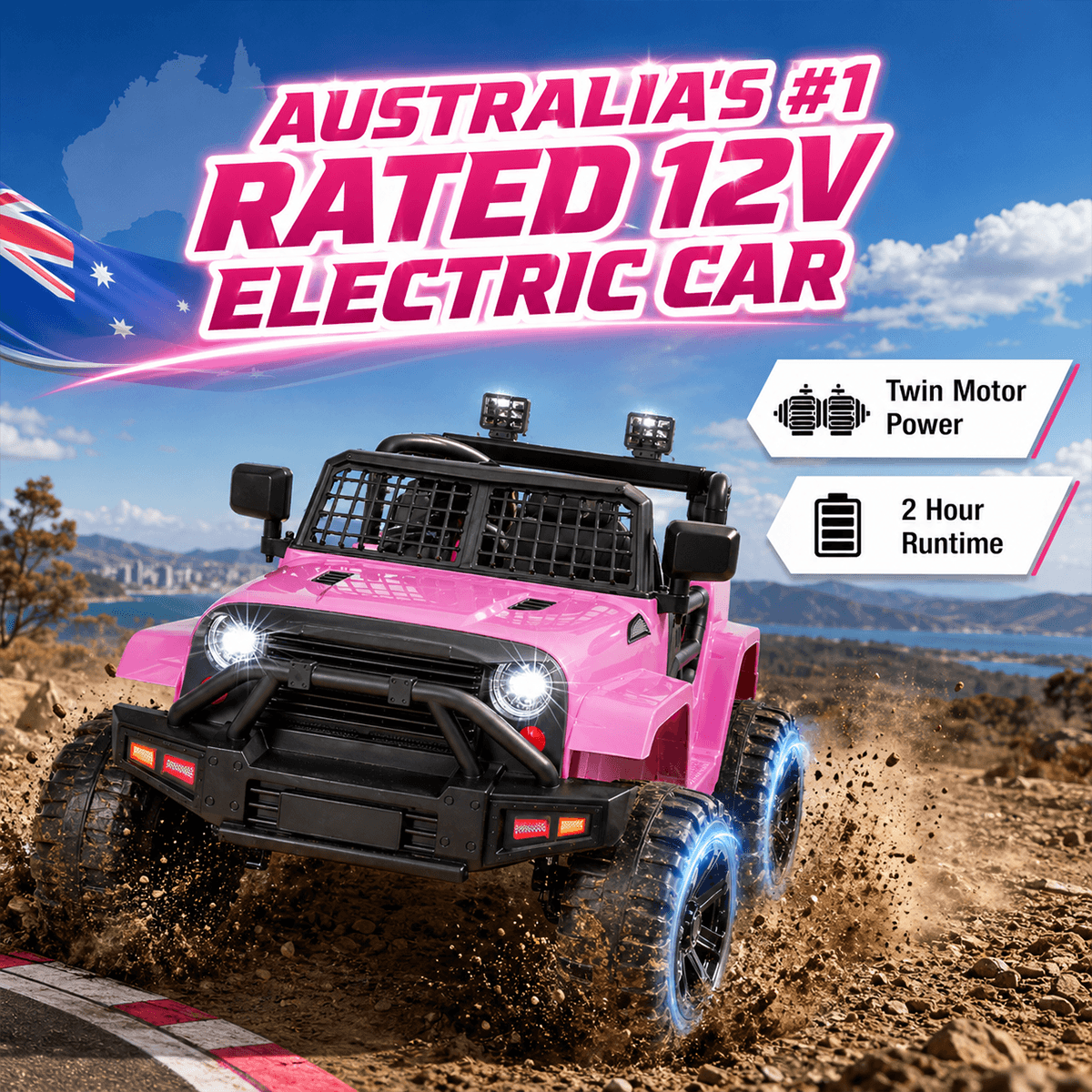 Elektra Outback Cruiser - Battery-Powered Kids Car Ride On